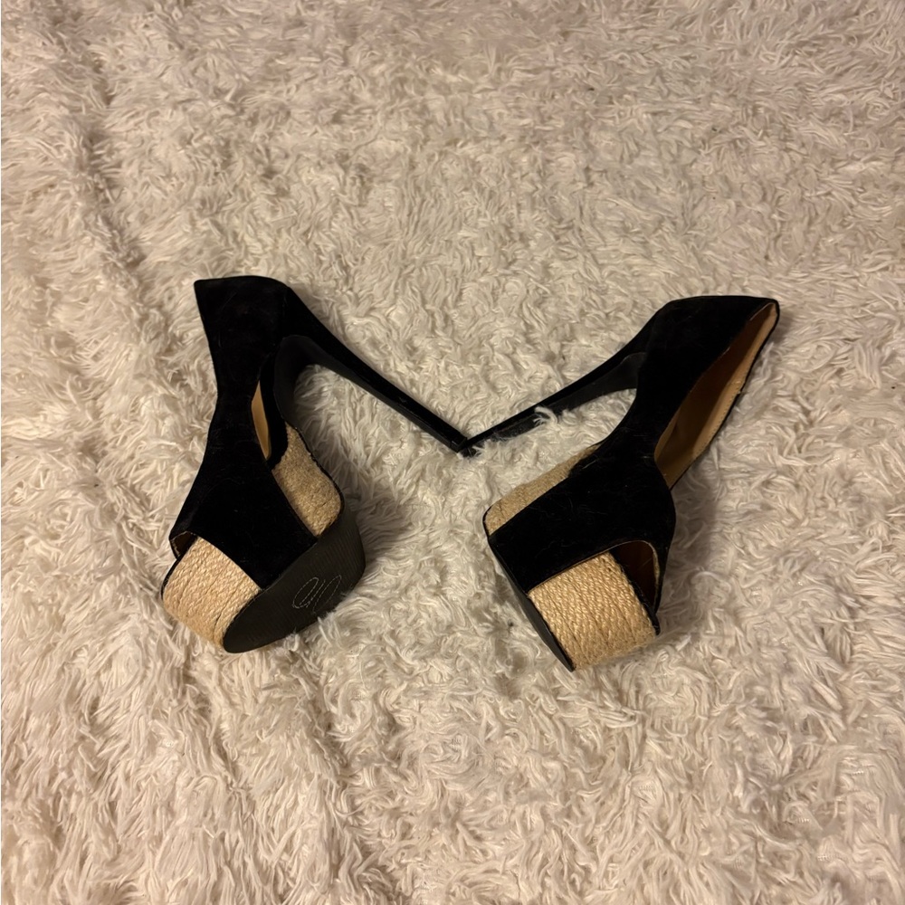 Elegant Black Platform Heels